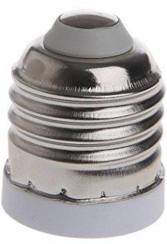 ZIRAN E27 a E17 Base de Enchufe Led halógena CFL Bombilla Adaptador de lámpara Soporte convertidor Soporte de lámpara de conversión Abs