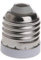 ZIRAN E27 a E17 Base de Enchufe Led halógena CFL Bombilla Adaptador de lámpara Soporte convertidor Soporte de lámpara de conversión Abs