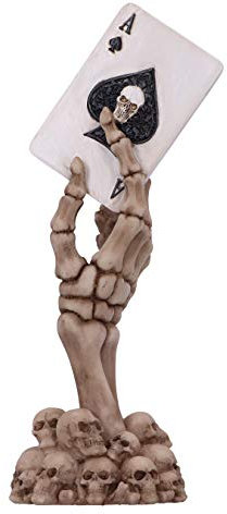 Nemesis Now Ace Up Your Sleeve Skelett-Handfigur, 18,4 cm, Harz, Natur, 18.4cm