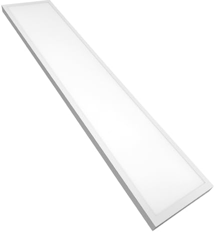 LED ATOMANT Kit Pose en Saillie + Panneau LED 120x30cm 48W, CCT (Sélecteur de Couleur Blanc Chaud, Neutre et Froid), 5000 Lumens, Driver inclus