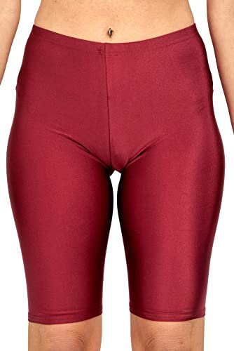 Alter 7–8 Jahre alt Mädchen Jungen Tanz-Shorts MMA Radfahren Schule Radfahren Ballett Gymnastik Sport PE Spiele Unisex (Wein, Alter 7–8)