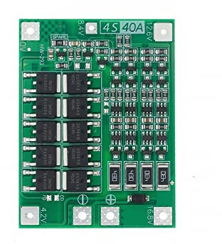 1pcs Li-ion Lithium Battery 18650 Charger PCB BMS Protection Board Module,4S 40A Balanced