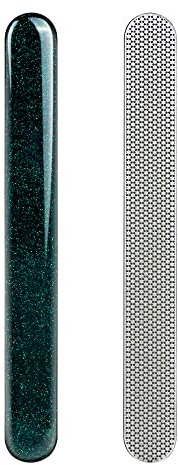 Gemice Nagelfeilen, Feilergebnis aus Mattiertem Edelstahl, Maniküre und Pediküre, Nagellackkombination für Nagelstudio und Zuhause, 150mm