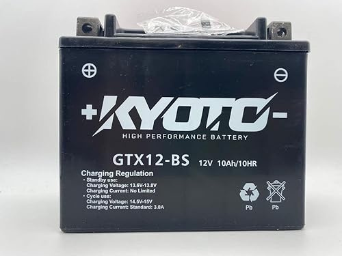 Kyoto battery GTX12-BS | Batteria di ricambio da moto per Honda CN250 Helix 250 1993-2009