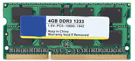 Nimomo DDR3 RAM Potente Memoria per Notebook 2GB Prestazioni stabili 4GB RAM DDR3 Memoria del Computer Risposta Rapida Durevole Dissipazione del Calore Veloce(1333Mhz,4GB)