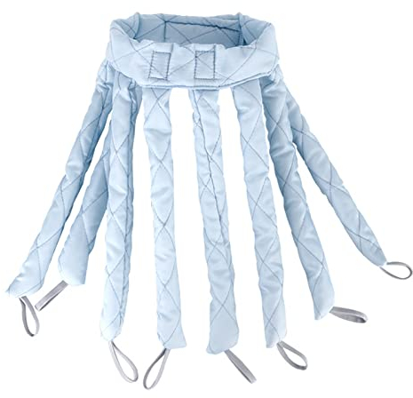Heatless Curls Band Heatless Lockenwickler Lockenwickler über Nacht Silk Hair Curler Octopus Heatless Lockenwickler Acht Haarstäbe Lockenwickler Curling Ribbon Seiden für Langes Mittleres Haar (Blau)