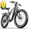 S600 Mountain Bike elettrica per adulti a sospensione totale, batteria rimovibile 48V17.5AH, bicicletta elettrica da 26 pollici 3.0 Fat Tire a 7 velocità, doppio motore ebike