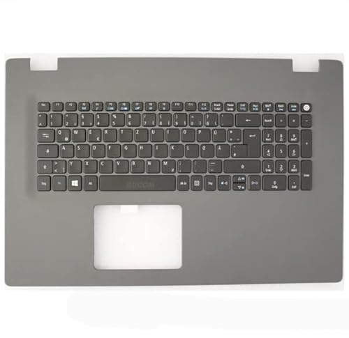 Bucom Tastatur DE Topcase für Acer E5-772g mit Beleuchtung Palm Rest