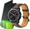 Lederarmband für Samsung Galaxy Watch 46 mm/Galaxy Watch 3 45 mm/Gear S3 Frontier Classic, 22 mm Ersatzarmband