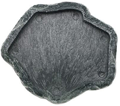 YINETTECH Terrapin Plateau à eau en résine pour tortue, lézard, lézard, tortue, lézard, grenouille, gecko, araignée, scorpion, taille S