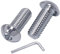 SKIR'CO Tornillos de cabeza hexagonal M8 x 20 mm, tornillos de máquina, pernos de tapa de enchufe (10 piezas)