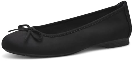 Jana Damen Ballerinas Elegant Vegan, Schwarz (Black), 39 EU