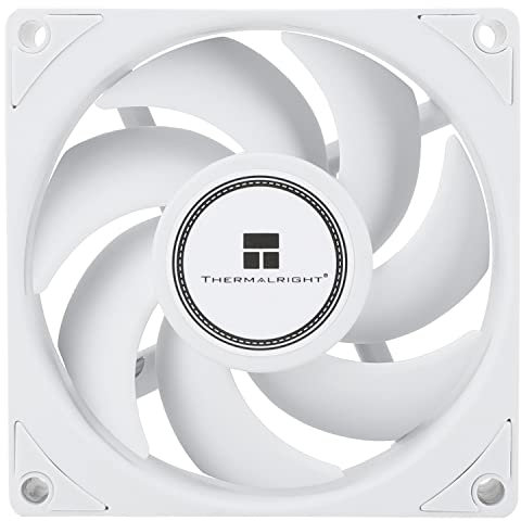 Thermalright TL-B8W CPU Fan Computer Case Fan Quiet 4pin PWM PC Fan, 80mm Silent Cooler Fan, 2200RPM Speed, CPU Cooling fan(White)