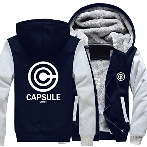 Vêtements à capuche en polaire pour hommes Cap-sule Imprimés Sweat à capuche Pull épais Manteaux Vestes de doublure moelleuses Casual Workout Outerwear Adultes Jumper Tops Sportswear,D-Aldult XL