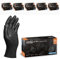 PROGRIP Gants nitrile taille L Noir [Avec double épaisseur et texture diamantée] - Gants nitrile à usage unique pour atelier, industrie et montage - Gants nitrile à usage unique (500 pcs)