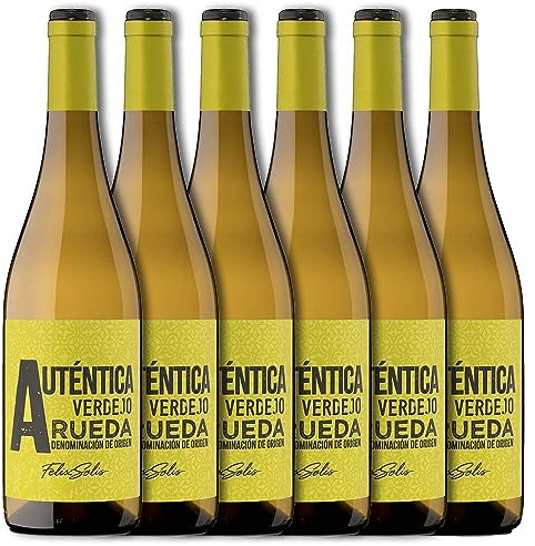 La Auténtica Verdejo Selección Blanco D.O. Rueda - Paquete de 6 x 750 ml - Total 4500 ml