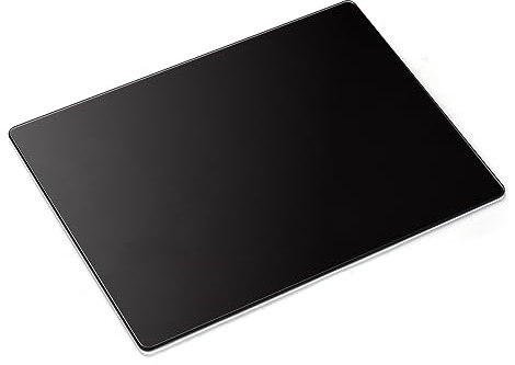Docooler Photovoltaic Glass Gaming Mouse Pad with Non-Slip Tempered Glass Professional Mouse Mat for Desk Special Glass Surface＆Sides All Around for Computers, Gamer, Office&Home,3 Sizes (All Black)