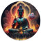 Buddha-Puzzle für Erwachsene, 1000 Teile, Rundes Puzzle, Geschenke (67,5 x 67,5 cm)