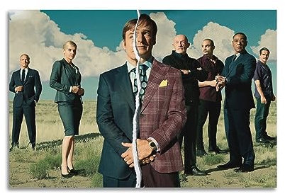 VZRSQZK TV-Serie Better Call Saul Poster, dekoratives Gemälde, Leinwand-Wandposter und Kunstdruck, modernes Familienschlafzimmer-Dekor-Poster, 20 x 30 cm