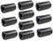 MARKELL 10 Pack AA auf C Batterie Adapter Koffer, AA auf C Abstands Halter, AA auf C Batterie Adapter Konverter Koffer (Schwarz)