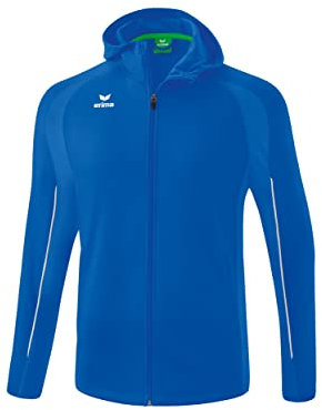 Erima Unisex Erwachsene Liga Star Trainingsjacke mit Kapuze (1032327), new royal/weiß, 4XL