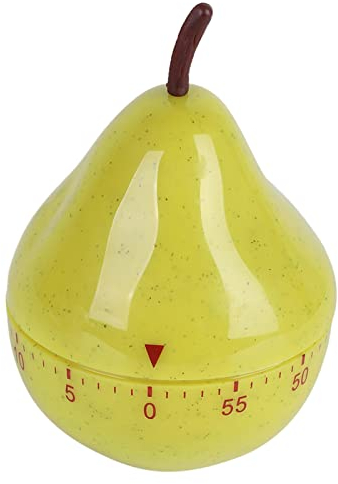 Leopacat KüChentimer In Birne, Cartoon Magnetischer, Timer 0-60 Minuten, Mechanischer KüChenwerkzeug Zeitgeber, Zeitmesser KüChe Zitronen Manueller Rotierender Kochtimer Kurzzeitmesser BirnenföRmige