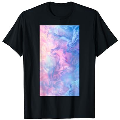 Pastel Tie-dye Effet Doux Roses Abstrait Marbré T-Shirt