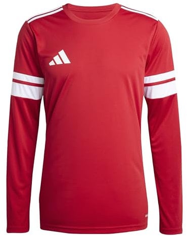 adidas Men's SQUADRA25 Jersey Long Sleeve, Team Power red 2/White, L