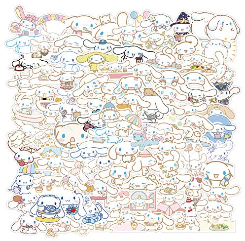 100PCS Cinnamoroll Stickers, Cute Dog Stickers, Vinyl Waterproof Kawaii Decals for Laptop Skateboard Guitar Computer, Kids Teens