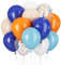 Luftballons Blau Orange Weiß Ballons Luftballon Marineblau Dunkel Hellblau Gold Konfetti Ballons Hund Pfote Geburtstag Party Dekorationen 60STÜCK 12ZOLL Patel Orange Helium Latex Ballon Babyparty