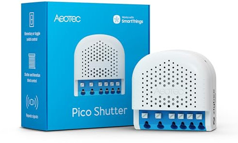 Pico Shutter - Zigbee | Blind & Shutter Control | Gate and Garage Door | Power Metering | SmartThings | HomeAssistant | Repeater Function | Scene Control | No Cloud Necessary | 2 x 3.6A