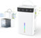 Luftentfeuchter 2600ML Raumentfeuchter klein Dehumidifier Automatisches Abtauen Mit 7 Farbe Nachtlicht Schlafmodus Entfeuchter Leise für Schlafzimmer, Badezimmer, Kleiderschrank und Ankleidezimmer