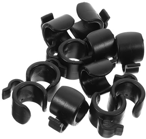 Levemolo 20Pcs Versatile Cable Clip Mic Stand Cable Holder and Phone Stand Clamp for Live Streaming and Recording Plastic Design for Organizing Cables Stands and Tripods
