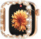 WINGLE Bling Bumper Schutzhülle für Apple Watch Serie 10, 46 mm, 4-blättriges Kleeblatt, Diamant-Schutzhülle, Gesichtsabdeckung für Damen, iWatch, harter PC-Rahmenschutz für Apple Watch 10, 46 mm