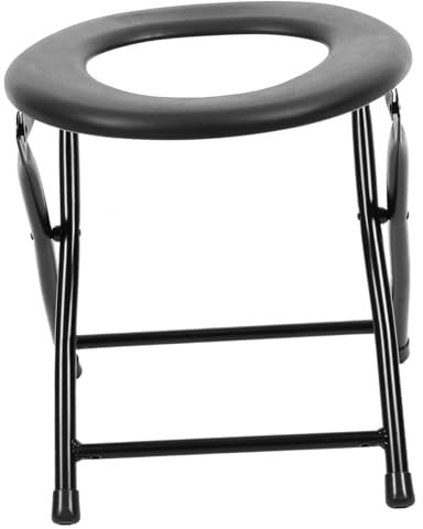 Healvian Siège De Toilette Ergonomique Pour Personnes Âgées Chaise Pliante Portable Pour Femmes Enceintes Âgées Et Utilisation Dans La Salle De Bain
