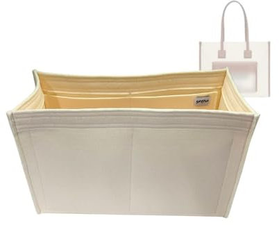 SAMORGA Bur-Freya-S-U Taschen-Organizer für Burberry Freya Small 80441381, 2 mm, cremefarben