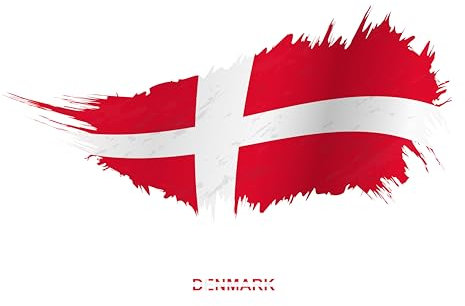 2 x Aufkleber Flagge Dänemark Airbrush 8 x 5 cm Sticker Flagge Fahne Carsticker