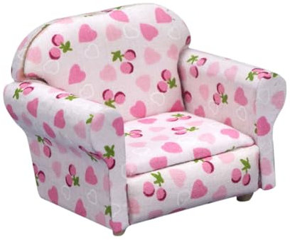 Abaodam Schicke Mini-Sofa-Dekoration Aus Holzstoff Für Puppenhausmöbel-Set Für Jungen Und Mädchen