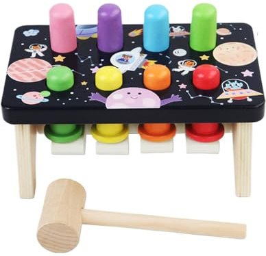 Baby Spielzeug Hammer - Hammer Spielzeug für Kinder, Schlagen Bank mit aus Hammer Holz | Baby Hammer Spielzeug, Trainingspersonal für Mädchen für RA