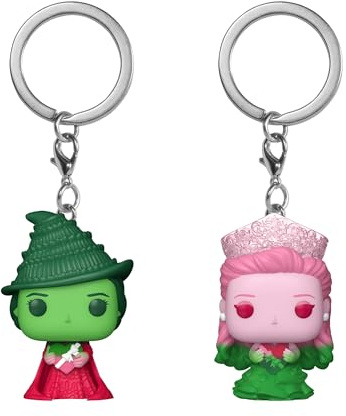 Funko POP! Keychain: Wicked - Glinda & Elphaba - 2 Pack | Offizieller Fanartikel und Merch - Schlüsselanhänger mit Mini Figur für Tasche und Rucksack - Wichtelgeschenk und Mitgebsel