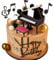 19PCS Music Cake Topper Music Notes Balls Cake Decorations Guitar Cake Toppers for Musician Birthday Party Rock Theme Party