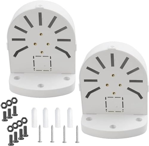 PUYREEINN 2 Pack Dome Kamera Junction Box, Sicherheit Dome Kamera Halter, CCTV IP Überwachung Kameras Halter, ABS Plastik Indoor Outdoor Dome Kamera Mount