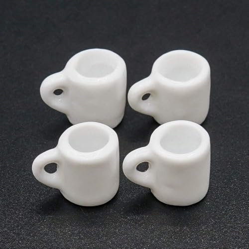 4 Pcs 1/12 Miniature Coffee Mugs Dollhouse Decoration Accessories, Dollhouse Decor, Dollhouse Accessories, Decoration