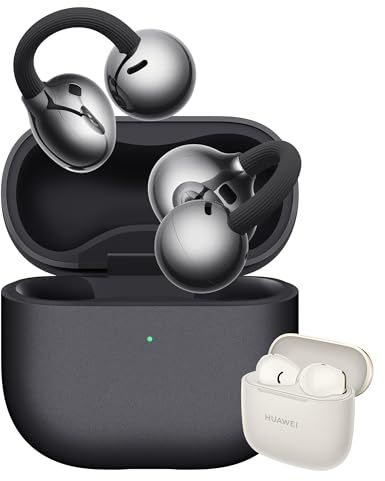 HUAWEI FreeClip 2 Schwarz+ FreeBuds SE 3 Beige, Kabellos Bluetooth Kopfhörer, Besonders leicht für ganztägigen, Kristallklare Anrufe, iOS & Android, 30 Monate Garantie