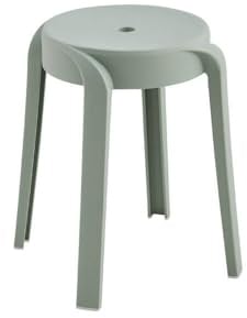 Home Deluxe Hocker NIVO – Stapelbar, Grün (4er Set) | Platzsparende Sitzhocker für Küche, Wohnzimmer & Garten