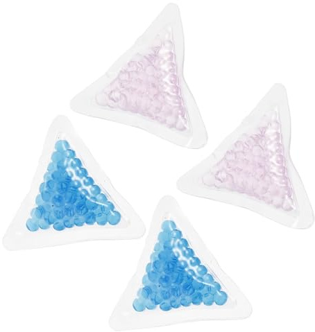 Wiederverwendbare Kühl und Wärmekompresse Eisbeutel 4 Stück Blau | Pvc Gel, Flexibel Komprimierbar, für Fieber und Körperliche Beschwerden, Tragbar