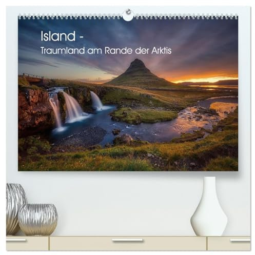 Island - Traumland am Rande der Arktis (hochwertiger Premium Wandkalender 2026 DIN A2 quer), Kunstdruck in Hochglanz: Faszinierende Bilder von ursprünglichen Landschaften (CALVENDO Natur)