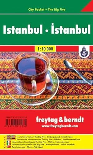 Istanbul, Stadtplan 1:10.000, City Pocket + The Big Five (freytag & berndt Stadtpläne)