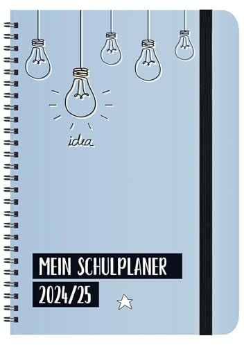 Schülerkalender Light on 2024/2025: mit 12-monat.-Kalendarium von August 2024 bis Juli 2025. Pro Woche 2 Seiten mit viel Platz für Notizen. Format 14,8 x 21 cm