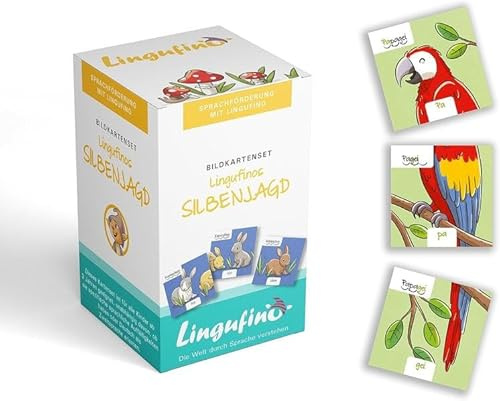 Bildkartenset Lingufinos Silbenjagd: Sprachförderung mit Lingufino